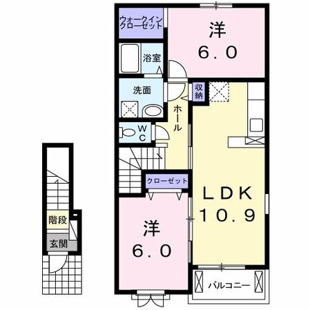 阿南駅 徒歩20分 2階の物件間取画像